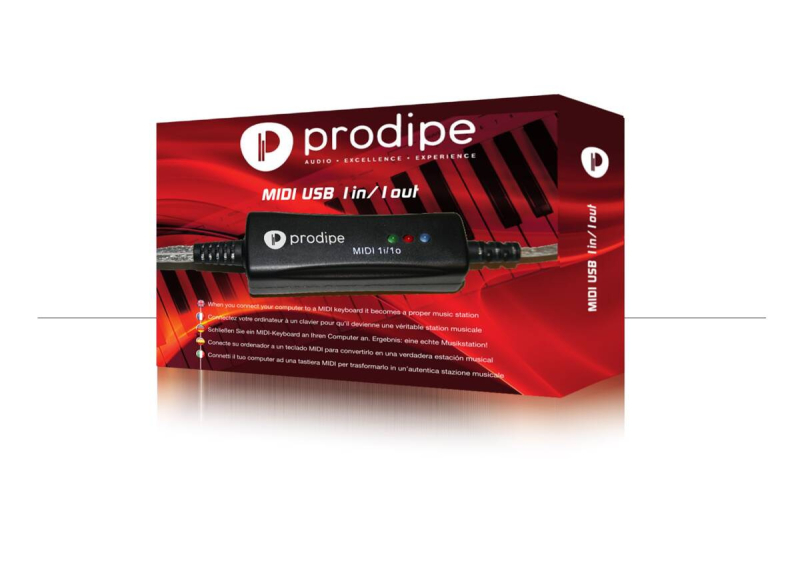 Prodipe Midi 1i1o - interfejs MIDI-USB - 3