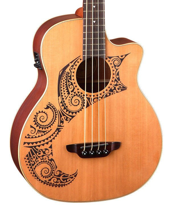 Luna Long Scale Tattoo - gitara basowa elektroakustyczna - 2