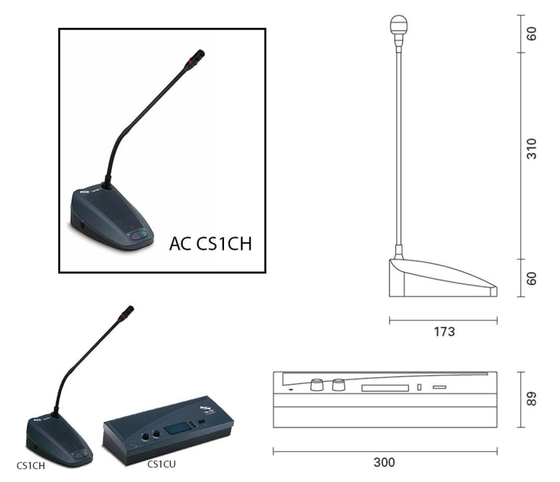 FBT CS 1CH /FBTAC - mikrofon systemu konferencyjnego - 2