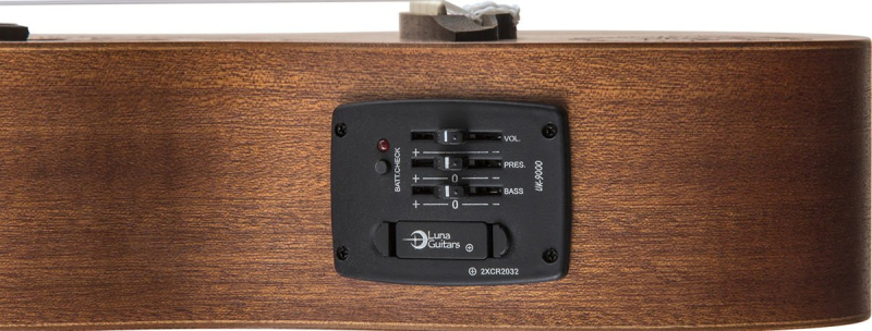 Luna Mahogany Maluhia Peace Concert - ukulele koncertowe elektryczne - 3