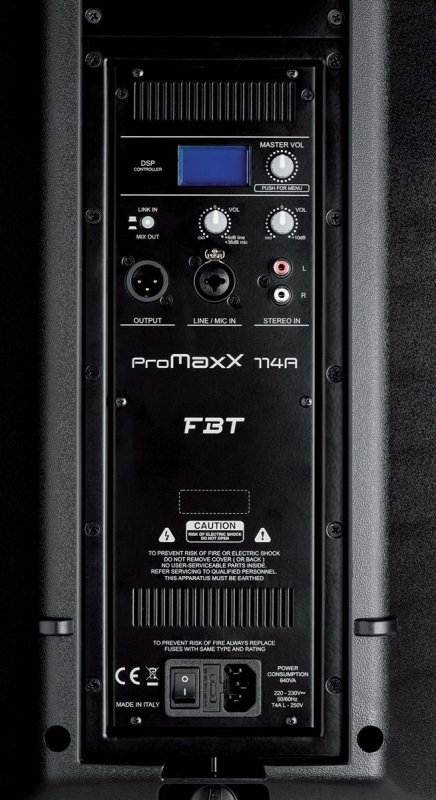 FBT ProMaxX 114 A - kolumna aktywna 700 + 200 Watt - 6